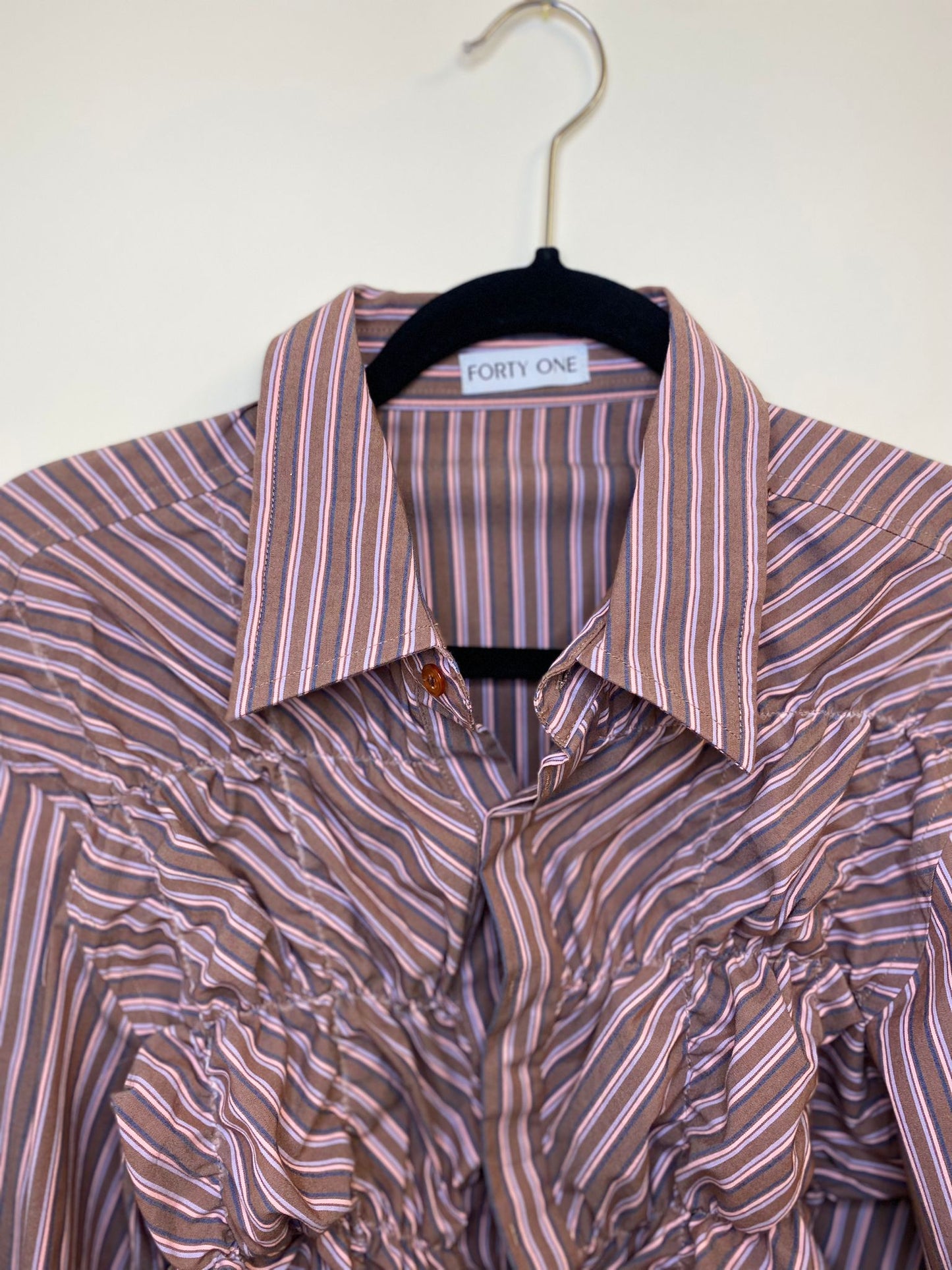 Limited Edition Rework Shirt - Pink Stripe